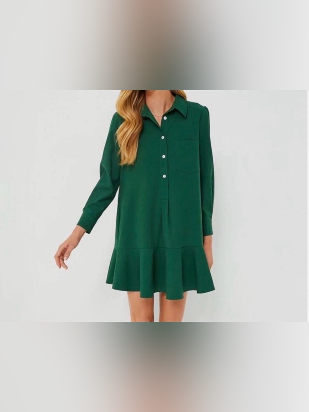 NWOT Tuckernuck Hunter Green Callahan Dress Minimalist Preppy Old Money Sz XXL